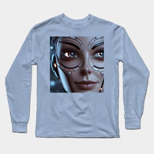 Enhanced Cyberpunk Woman Long Sleeve T-Shirt